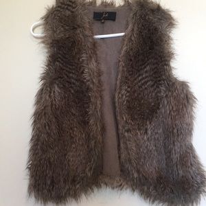 Faux fur vest